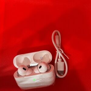 Wireless White Earbuds with Charging Case